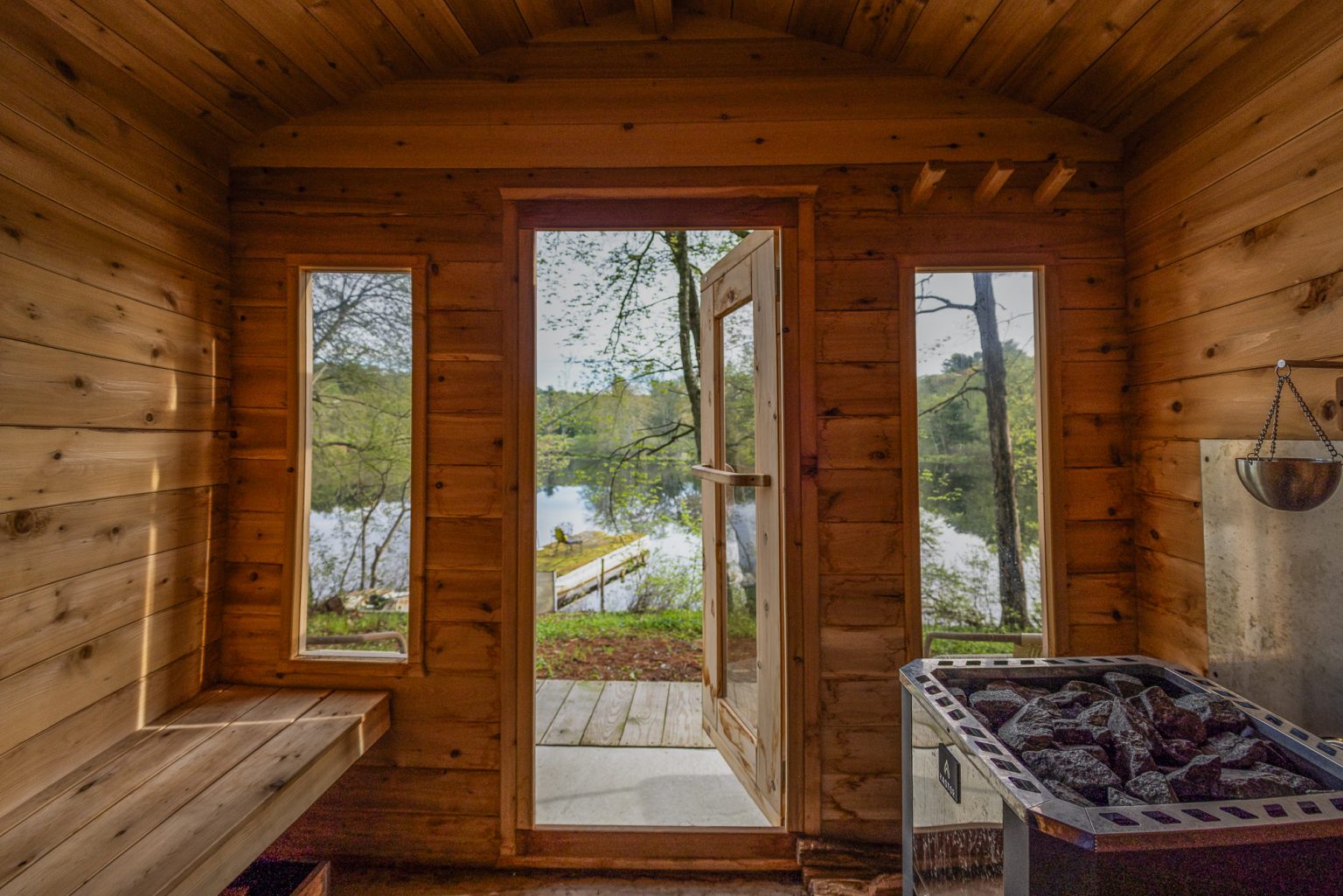 Photo inspiration: Amenities Luxury Rentals With Private Sauna Room Reference: Private Sauna Rental Air Bnb Cabin In Connecticut
